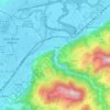 Mapa topográfico Saint-Martin-d'Hères, altitud, relieve