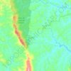Mapa topográfico São Sebastião do Bom Sucesso, altitud, relieve