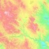 Mapa topográfico Carichí, altitud, relieve