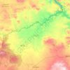 Mapa topográfico Tecozautla, altitud, relieve
