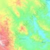 Mapa topográfico San Nicolás Tolentino, altitud, relieve