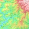Mapa topográfico Pakyong, altitud, relieve