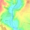 Mapa topográfico Lower Heyford, altitud, relieve