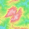 Mapa topográfico Sella group, altitud, relieve