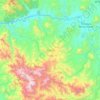 Mapa topográfico Zirándaro, altitud, relieve