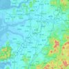 Mapa topográfico Gimje-si, altitud, relieve