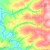 Mapa topográfico Flórida, altitud, relieve