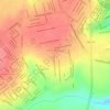 Mapa topográfico Jardim Holanda, altitud, relieve