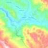 Mapa topográfico Mường So Commune, altitud, relieve