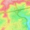Mapa topográfico Chaineux, altitud, relieve