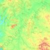 Mapa topográfico Soraba taluk, altitud, relieve