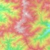 Mapa topográfico Singalila National Park, altitud, relieve