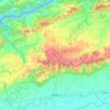 Mapa topográfico Akkalkuwa Taluka, altitud, relieve