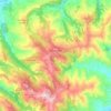 Mapa topográfico Roccaverano, altitud, relieve