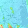 Mapa topográfico Xã Tuy Phước, altitud, relieve