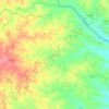 Mapa topográfico Rajnagar, altitud, relieve