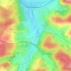 Mapa topográfico Wilferdingen, altitud, relieve