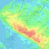 Mapa topográfico 44350, altitud, relieve