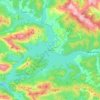 Mapa topográfico Riaño, altitud, relieve