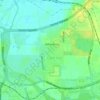 Mapa topográfico Glen Iris, altitud, relieve