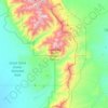 Mapa topográfico Great Sand Dunes National Preserve, altitud, relieve