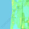 Mapa topográfico Binningup, altitud, relieve