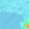 Mapa topográfico Samut Prakan Province, altitud, relieve