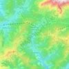Mapa topográfico Dienten am Hochkönig, altitud, relieve