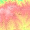 Mapa topográfico Dhanwar, altitud, relieve