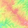 Mapa topográfico Roncador, altitud, relieve
