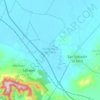 Mapa topográfico Mazapiltepec de Juárez, altitud, relieve