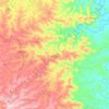 Mapa topográfico Ariranha do Ivaí, altitud, relieve