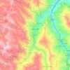 Mapa topográfico Pallanchacra, altitud, relieve