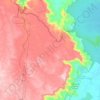 Mapa topográfico Wallaman, altitud, relieve
