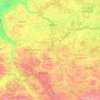 Mapa topográfico Bug, altitud, relieve