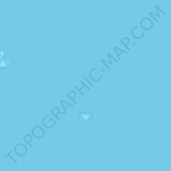 Mapa topográfico Tom Thumb Islands, altitud, relieve