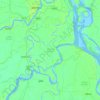 Mapa topográfico Bakerganj Subdistrict, altitud, relieve