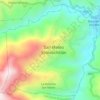 Mapa topográfico San Mateo Yoloxochitlán, altitud, relieve