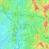 Mapa topográfico Giheung-gu, altitud, relieve