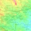 Mapa topográfico Ghatkesar mandal, altitud, relieve