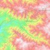 Mapa topográfico Gran Chimú, altitud, relieve