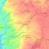 Mapa topográfico Nwoya, altitud, relieve