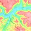 Mapa topográfico Tielmes, altitud, relieve