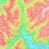 Mapa topográfico Mals - Malles Venosta, altitud, relieve