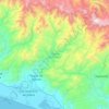 Mapa topográfico Atoyac de Álvarez, altitud, relieve