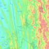 Mapa topográfico Lawngtlai, altitud, relieve