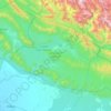 Mapa topográfico Jim Corbett National Park, altitud, relieve