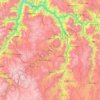 Mapa topográfico Cotabambas, altitud, relieve