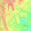 Mapa topográfico Río Neuquén, altitud, relieve