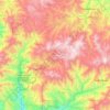 Mapa topográfico Zapotitlán Tablas, altitud, relieve